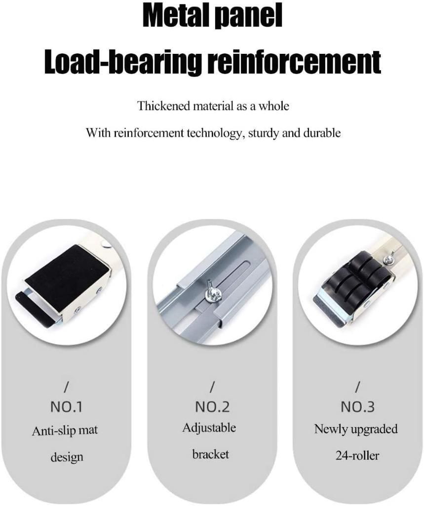 Aluminum Universal Heavy-Duty Adjustable Movable Stand(Pair of 1)