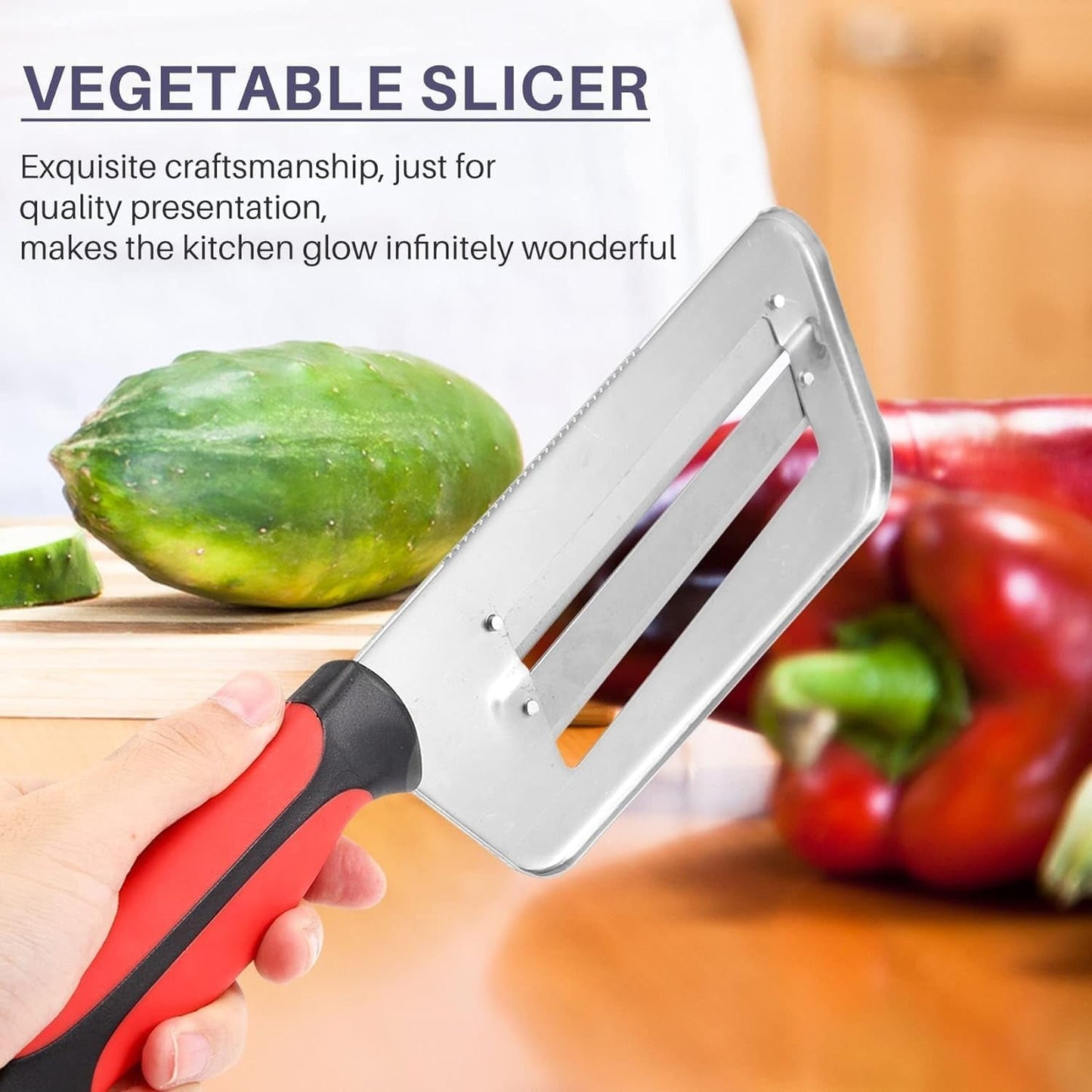 Stainless Steel 2-In-1 Blade Vegetable Shredder