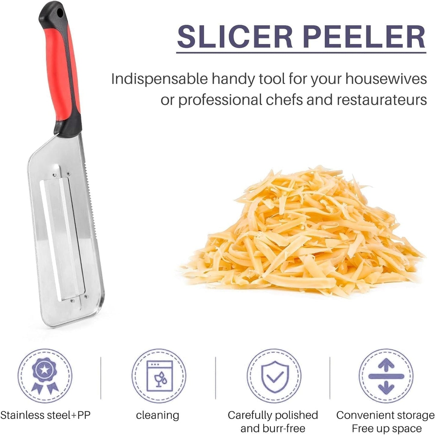 Stainless Steel 2-In-1 Blade Vegetable Shredder