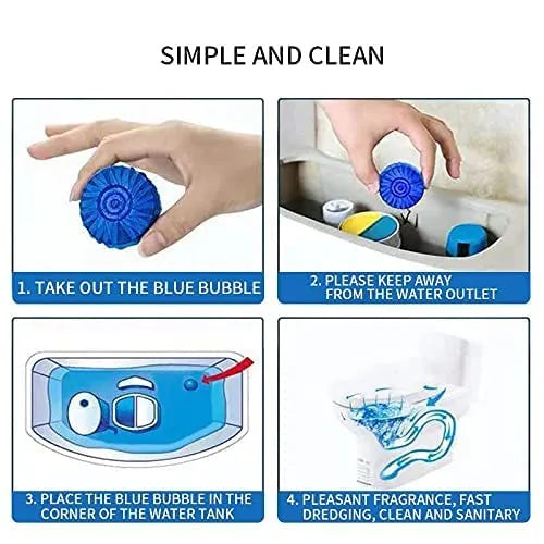Automatic Toilet Cleaning Tablet Buy 1 Get 1 Free (10pc+10pc)